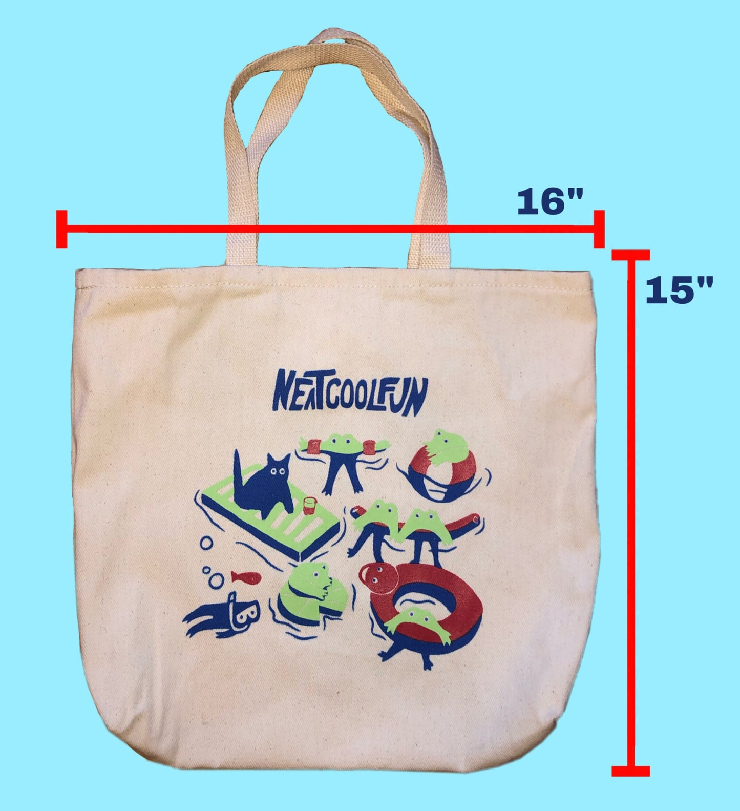 Swimming Time Tote Bags